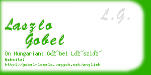 laszlo gobel business card